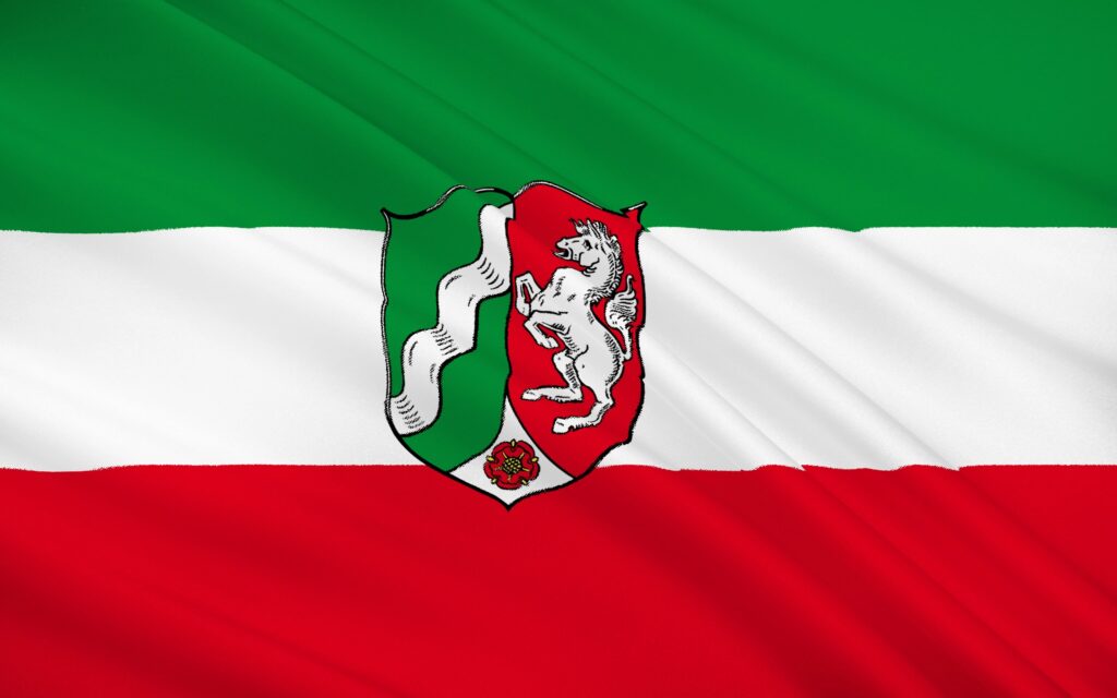 Flagge von Nordrhein-Westfalen